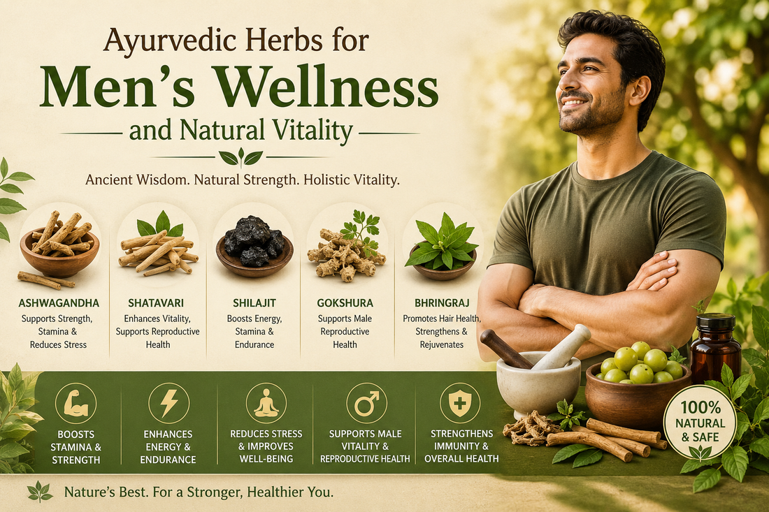 Ayurvedic Herbs for Men’s Wellness and Natural Vitality