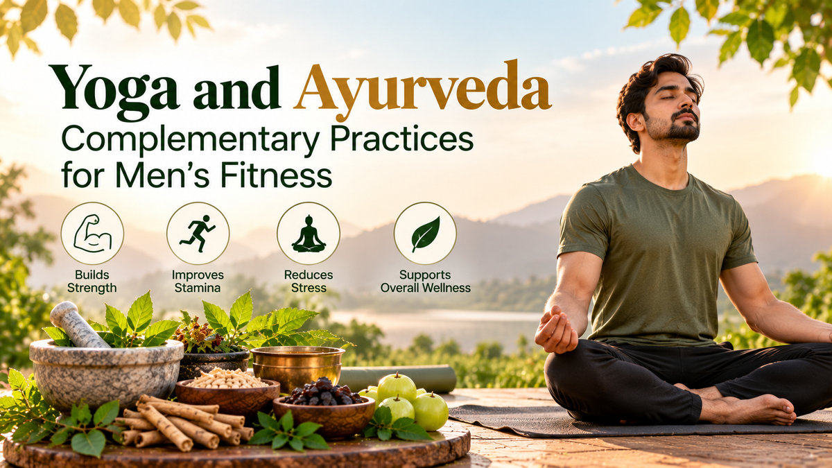 Yoga and Ayurveda: Complementary Practices for Men’s Fitness | Herbal Hand Jadibooti