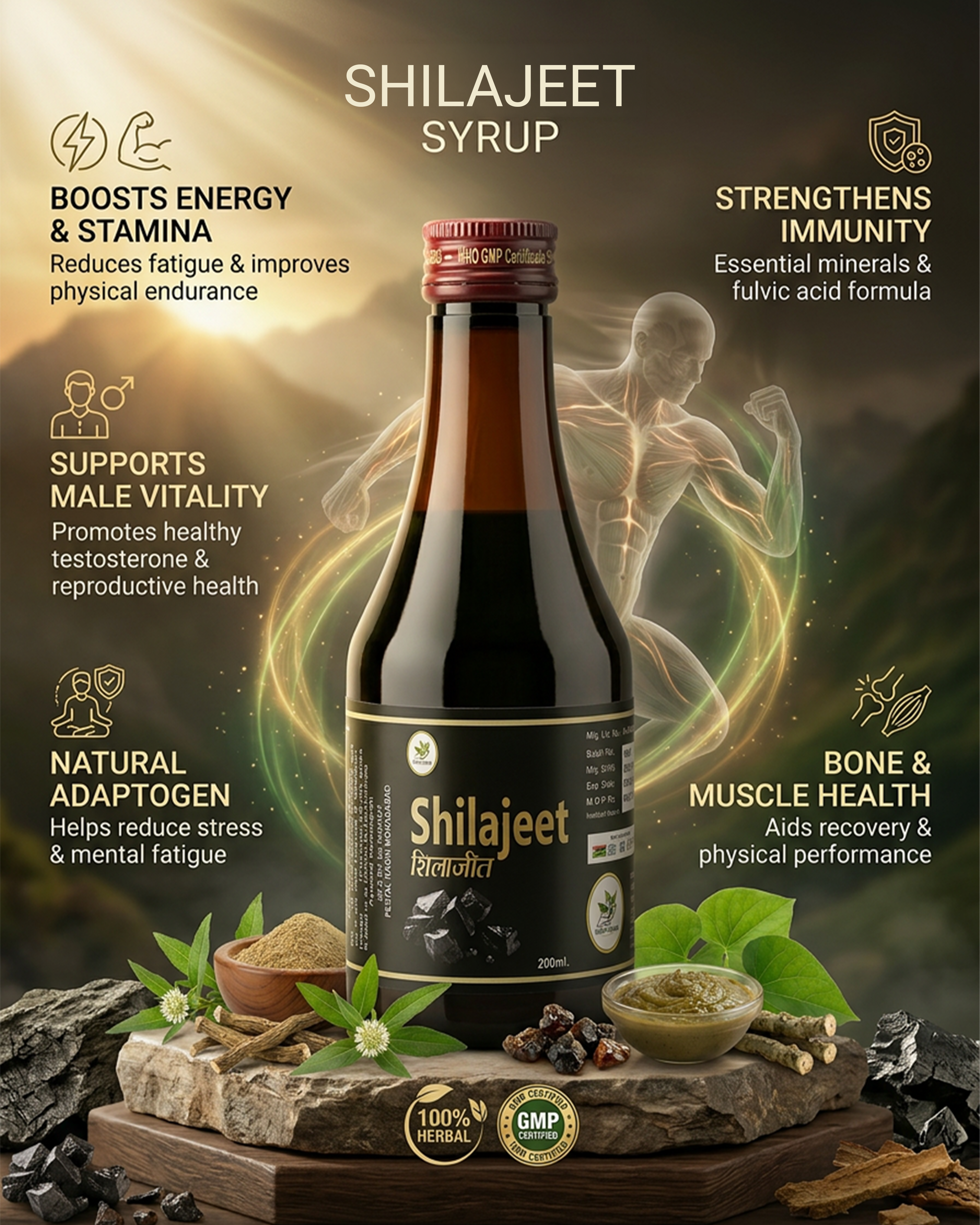 Pure Shilajeet Liquid (200ml)