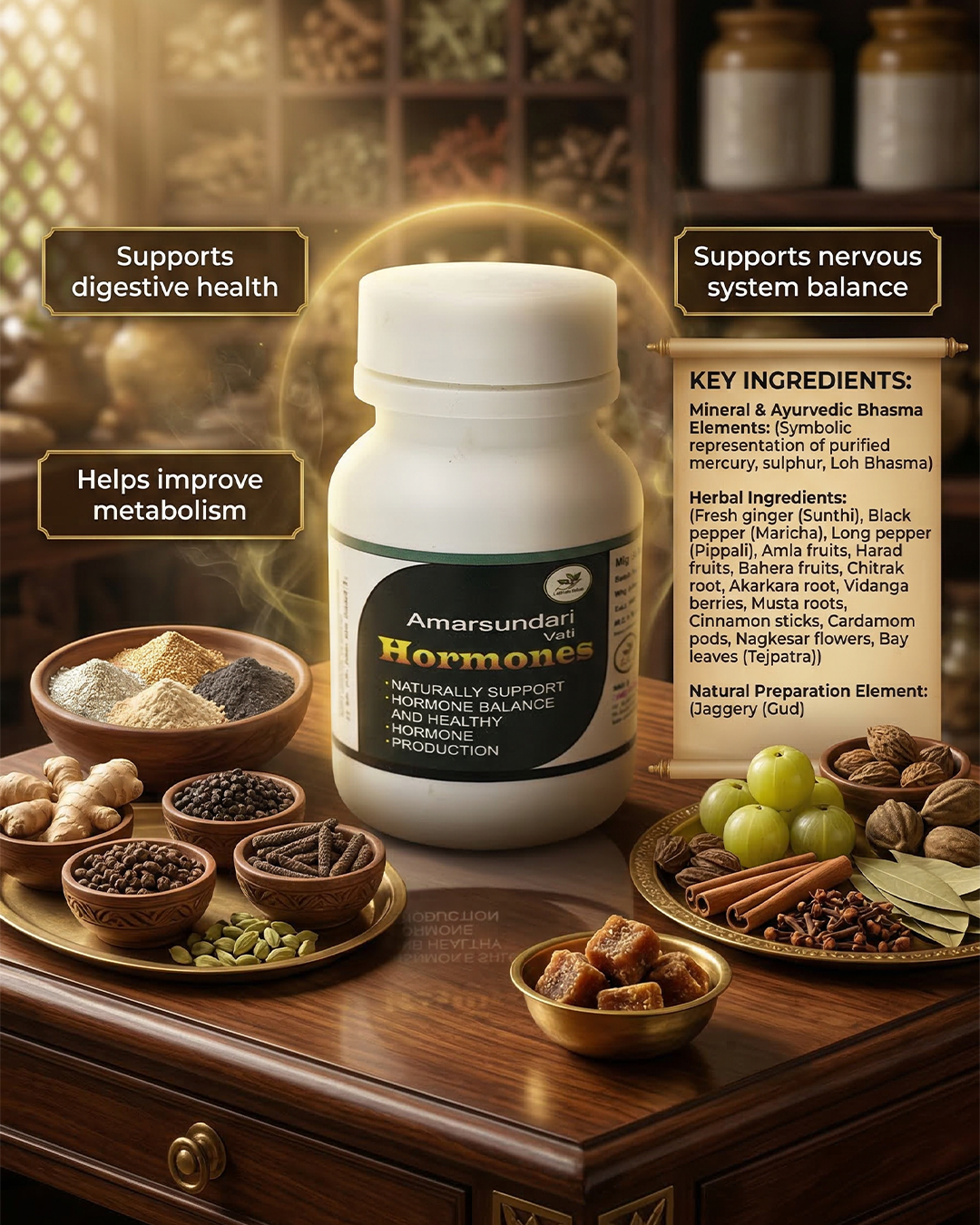 Amarsundari Vati (Hormone Support Tablets)