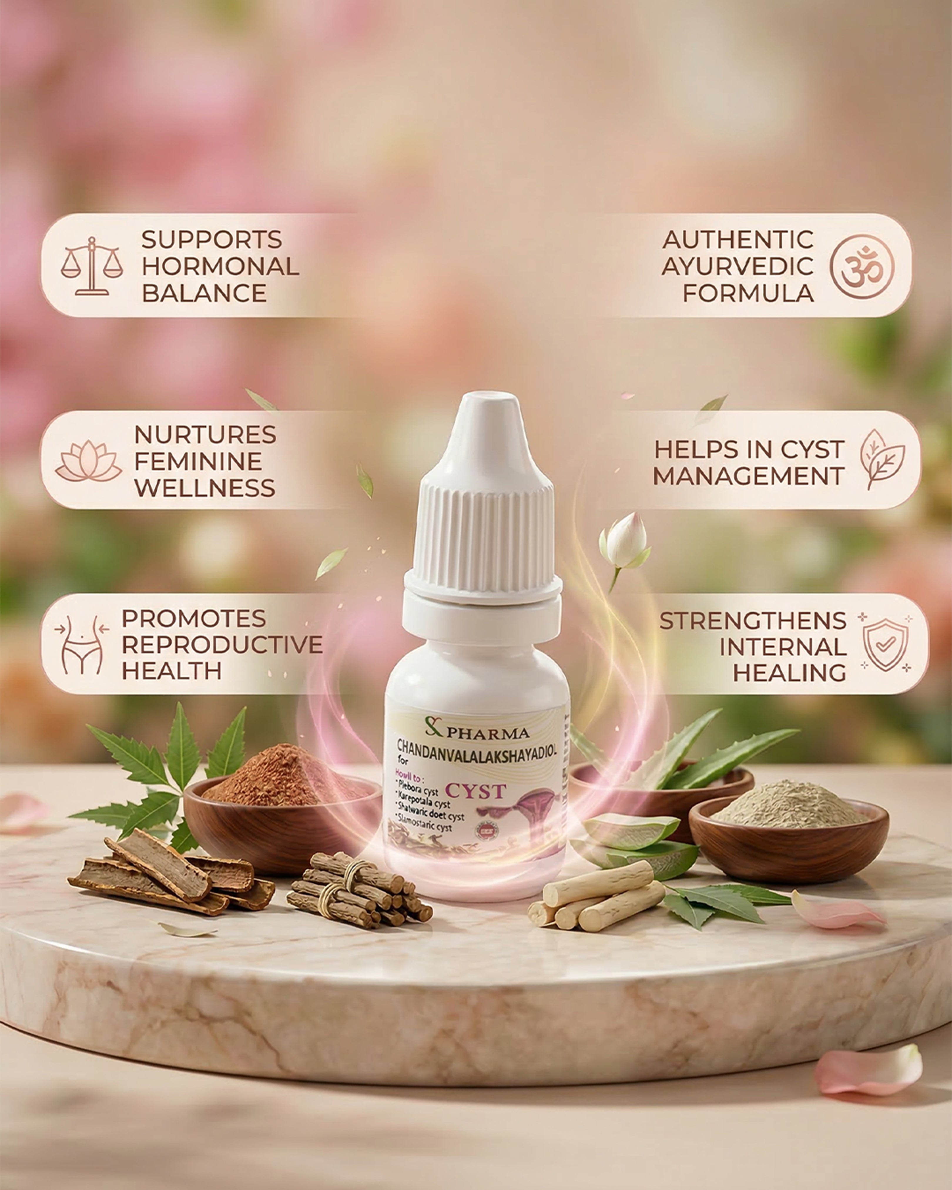 Chandanvalalakshayadi Oil – Herbal Support for Cyst Care