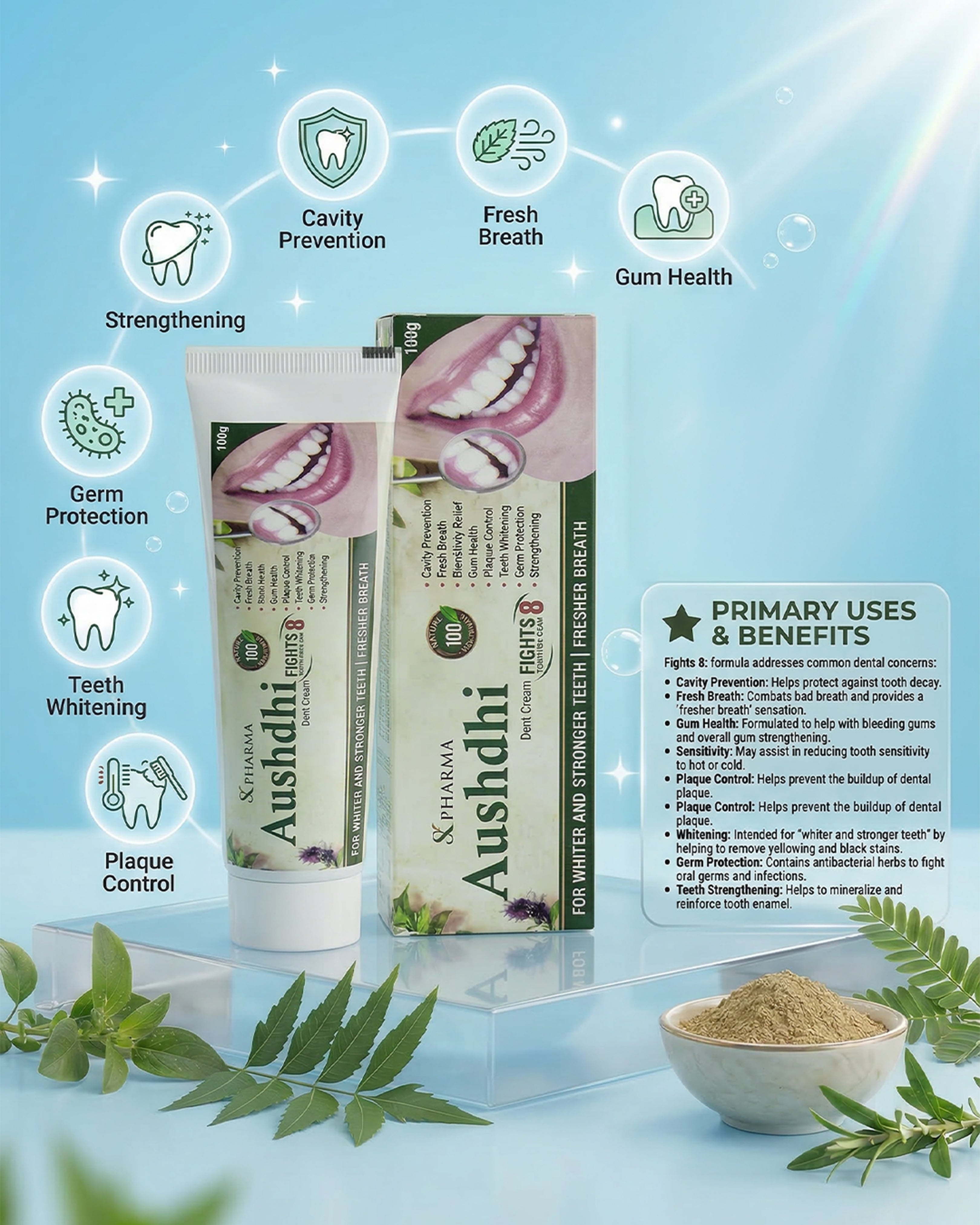 Aushdhi Herbal Toothpaste (Complete Oral Care)