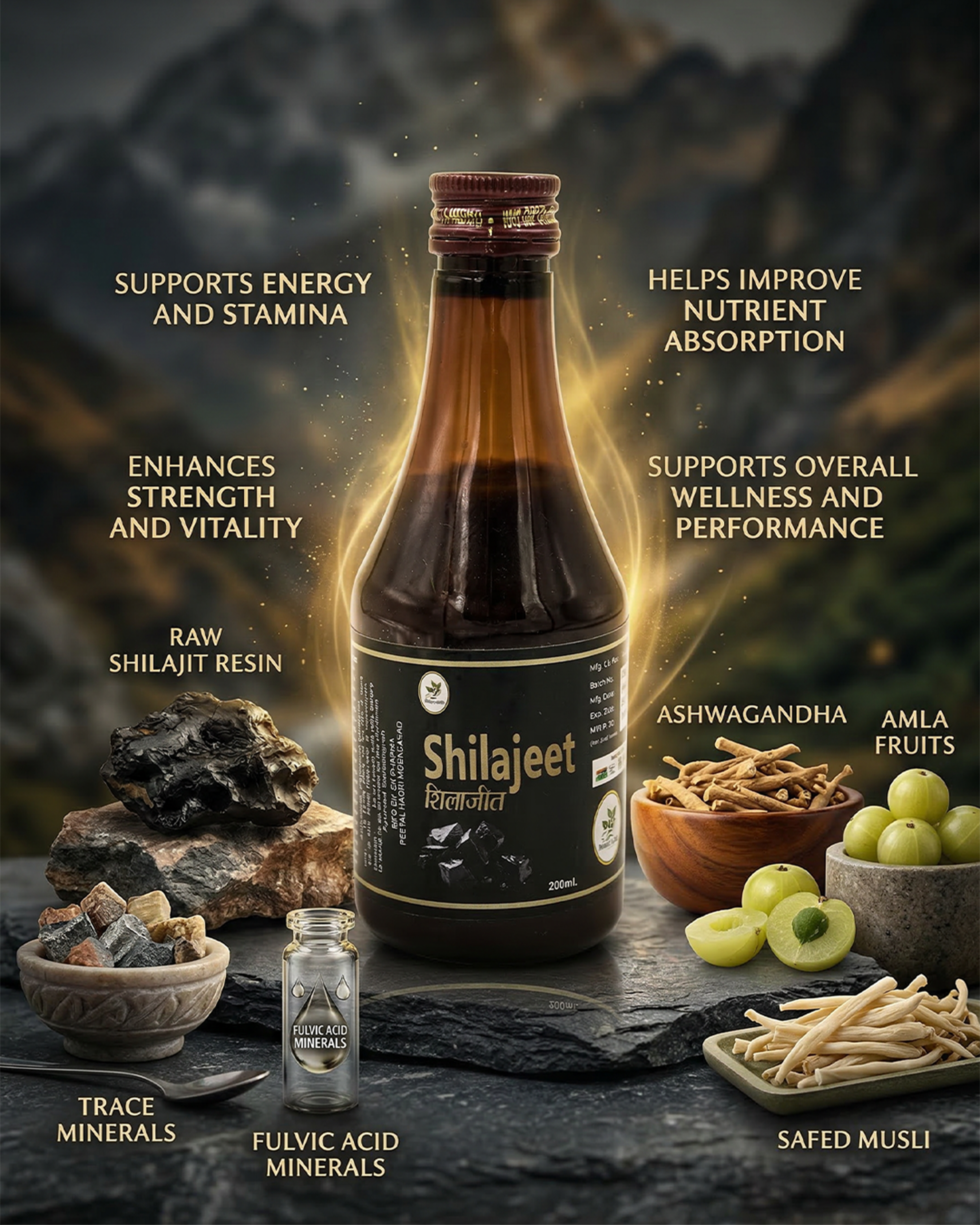 Pure Shilajeet Liquid (200ml)