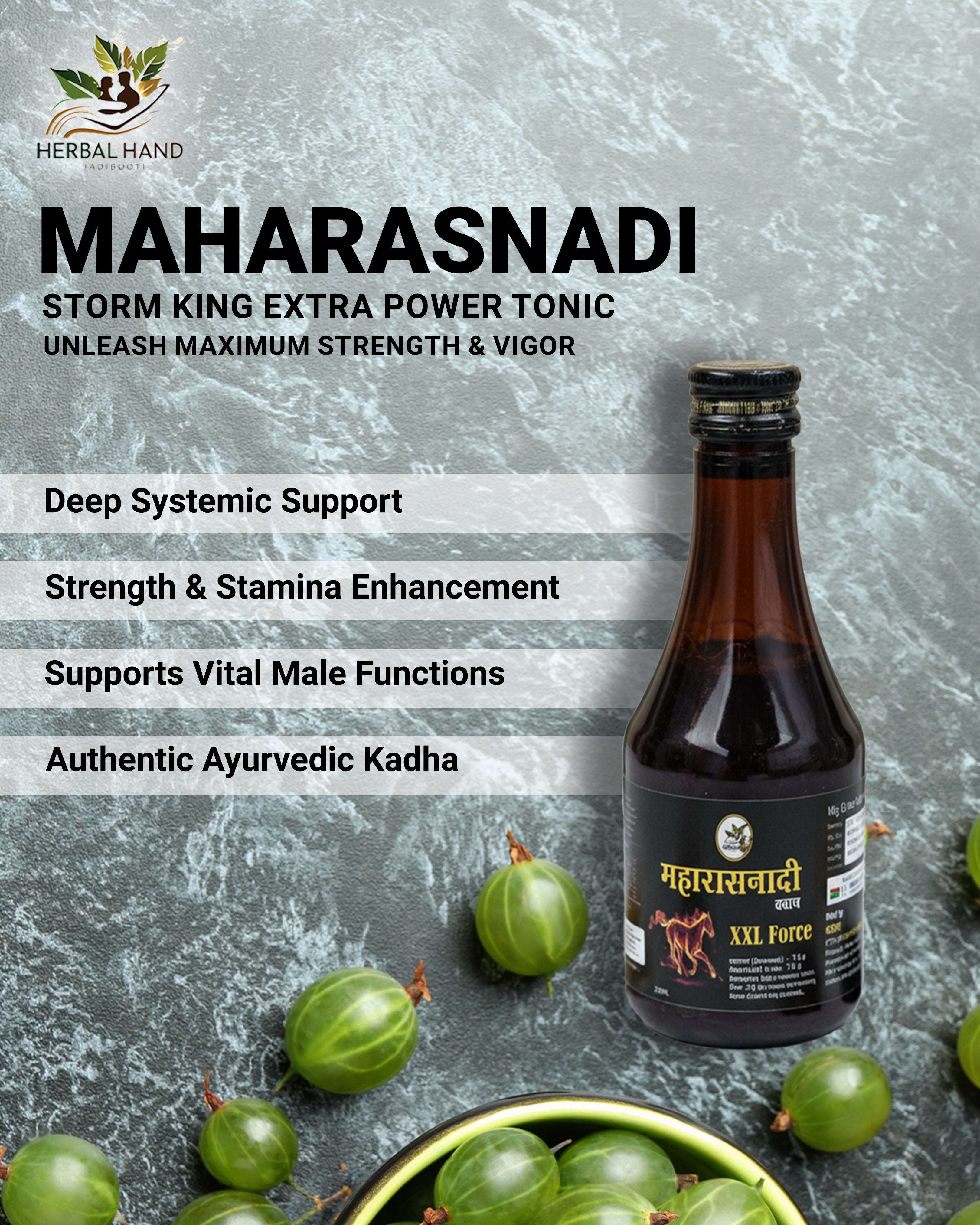 MAHARASNADI Storm King Extra Power Tonic – Ayurvedic Strength & Vitality Booster (Kadha)