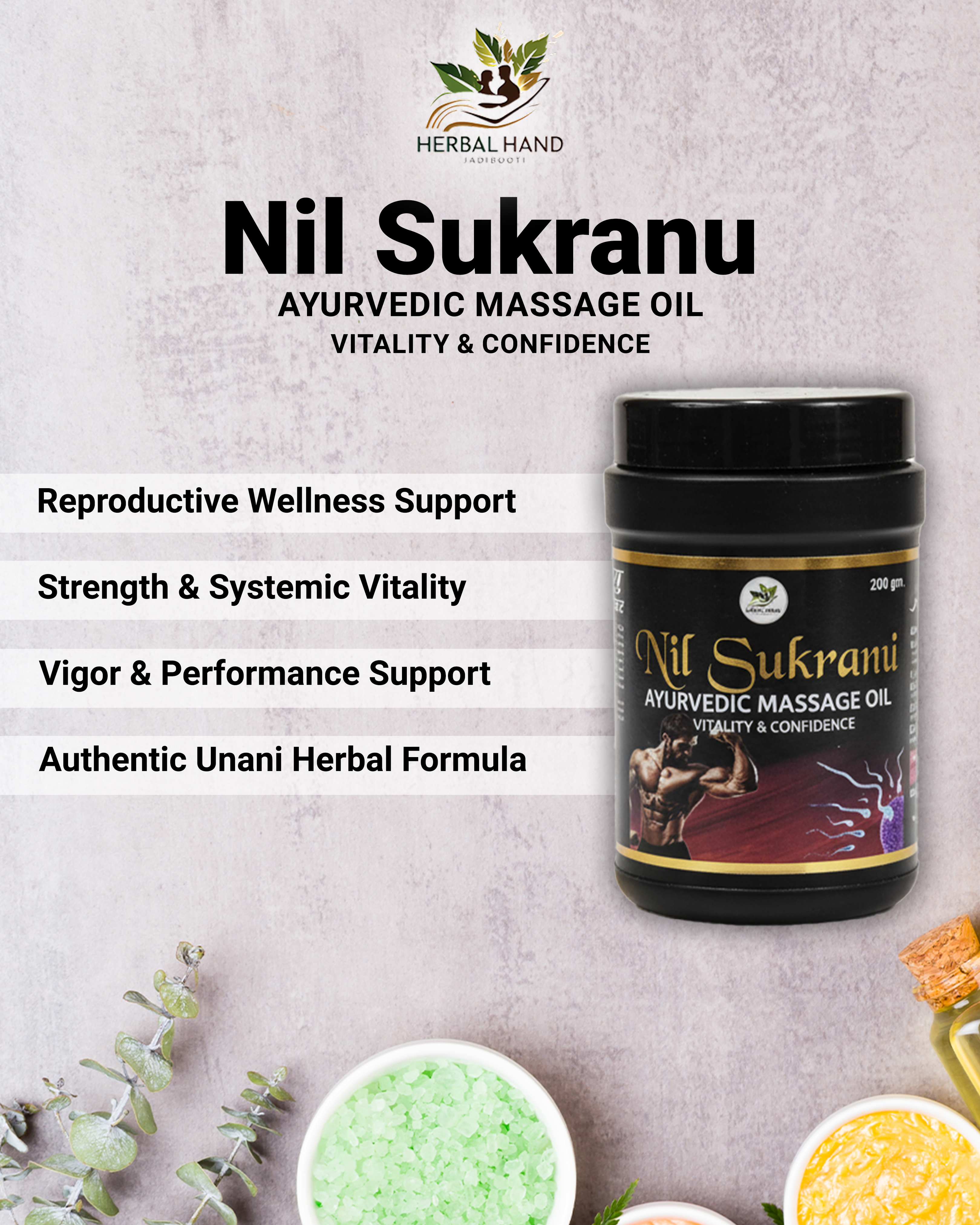 Nil Sukranu Powder for Men – Unani Herbal Formula for Reproductive Health, Sperm Quality & Vitality