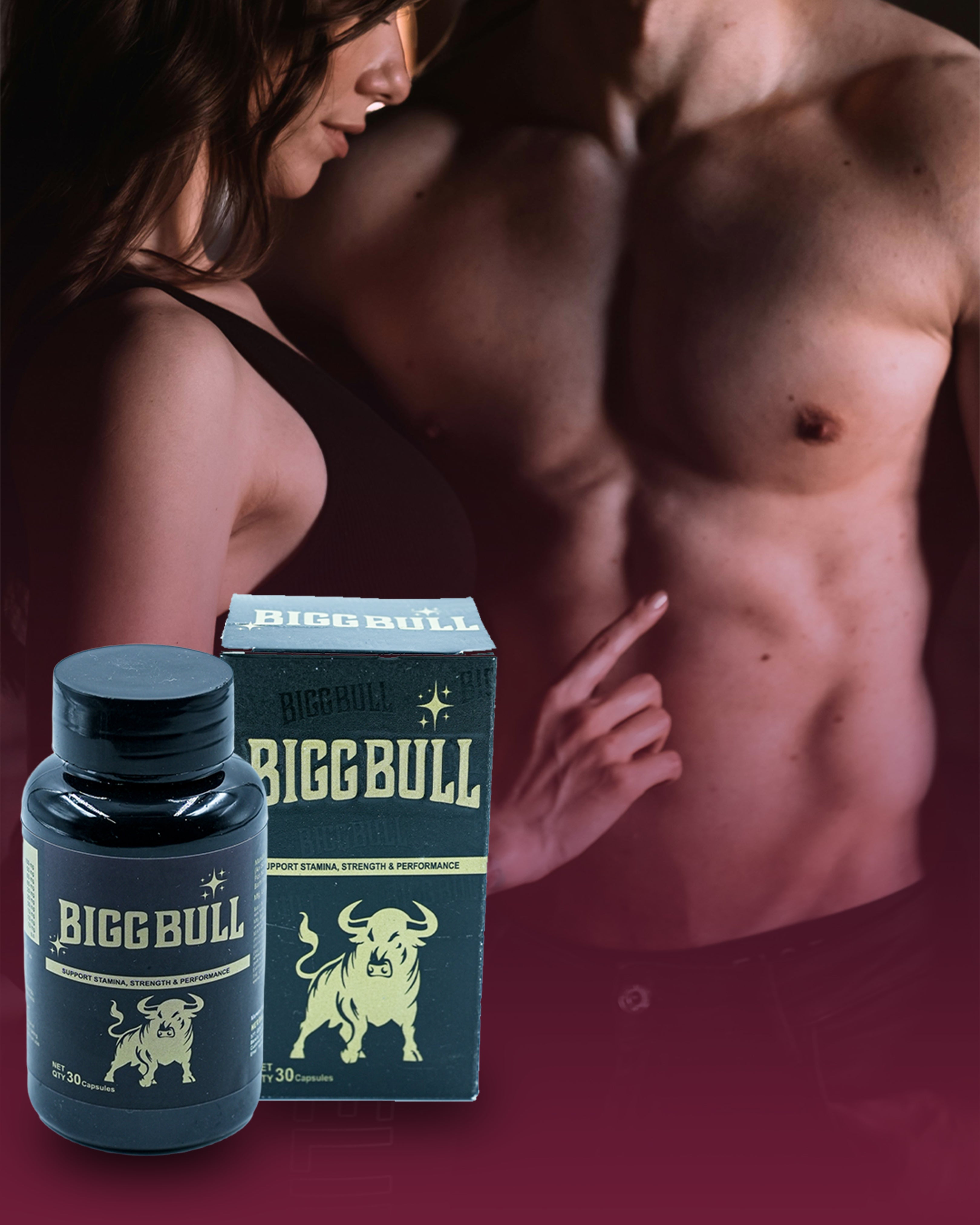 BIGG BULL Ayurvedic Capsules for Men – Natural Stamina, Strength & Performance Booster