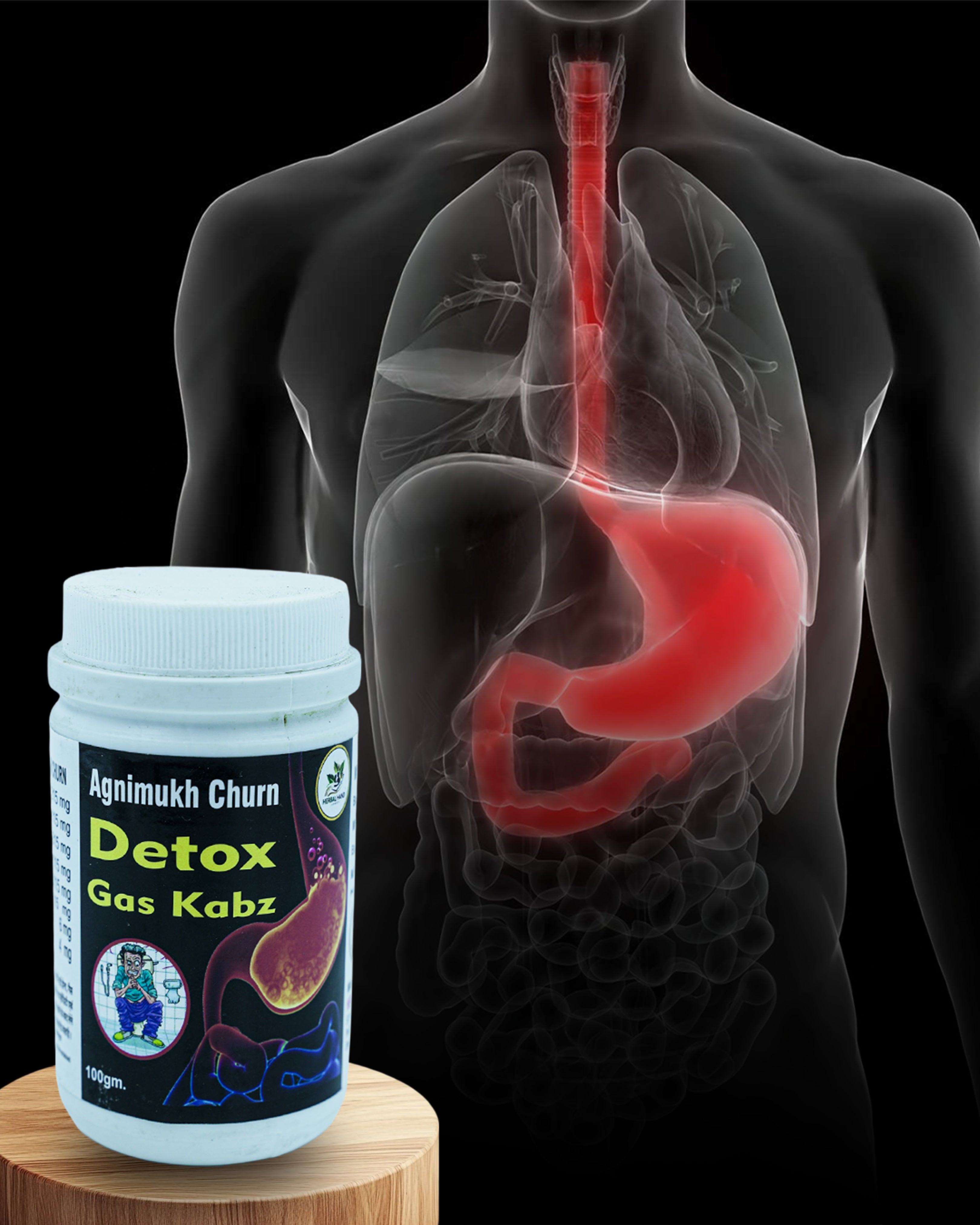 Agnimukh Churan – Ayurvedic Digestive Powder for Gas, Acidity, Bloating & Improved Digestion