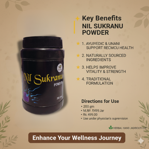 Nil Sukranu Powder: Specialized Unani Medicine for Male Reproductive Health