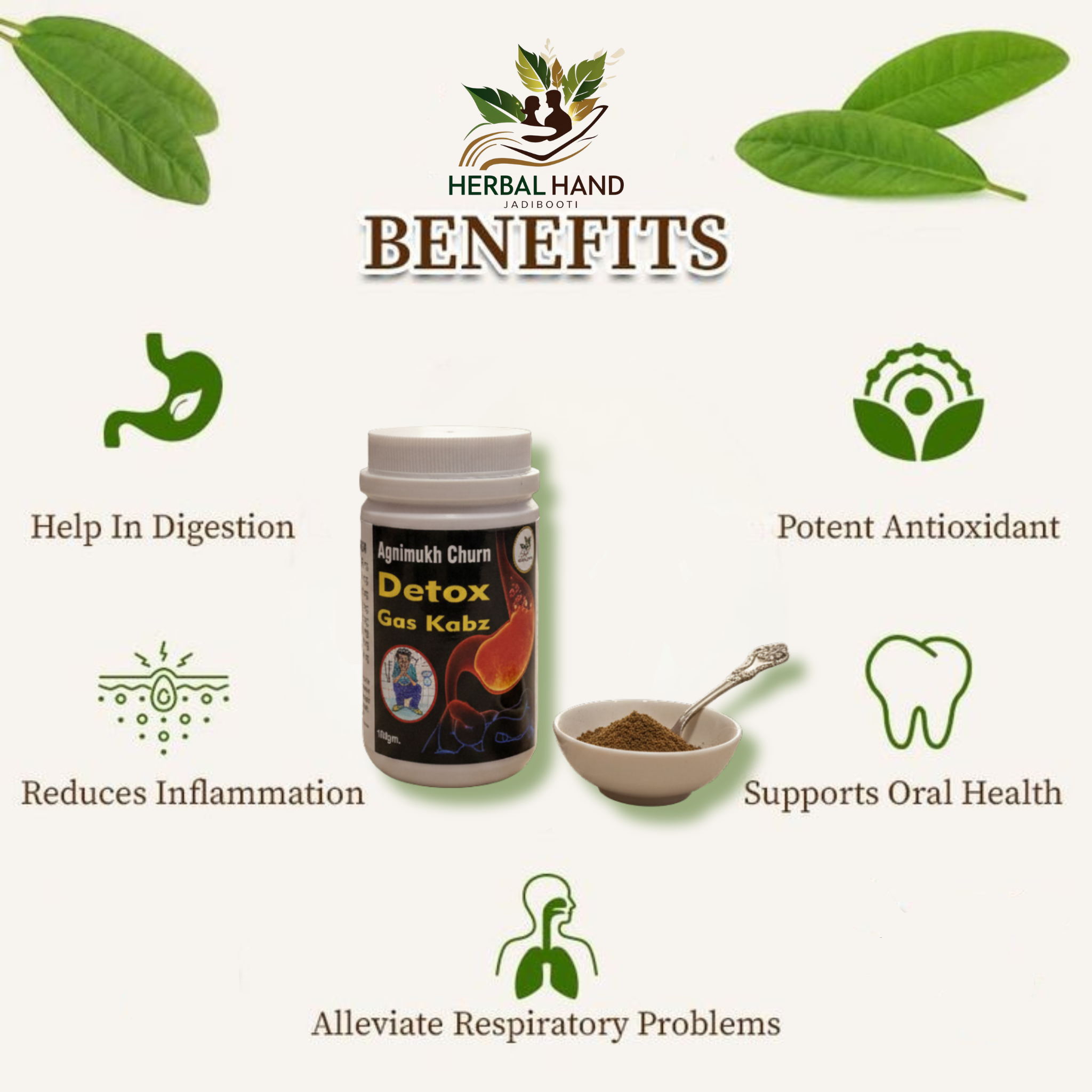 Agnimukh Churan – Ayurvedic Digestive Powder for Gas, Acidity, Bloating & Improved Digestion