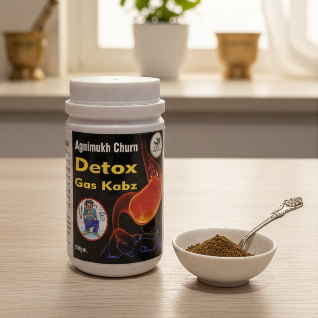 Agnimukh Churan – Ayurvedic Digestive Powder for Gas, Acidity, Bloating & Improved Digestion